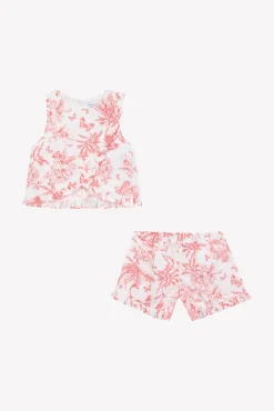 Tartine et Chocolat Ensemble court Praline inspiration Toile de Jouy| Ensembles - Salopettes