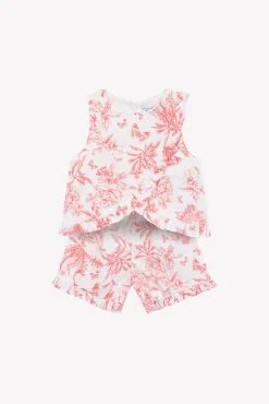 Tartine et Chocolat Ensemble court Praline inspiration Toile de Jouy| Ensembles - Salopettes
