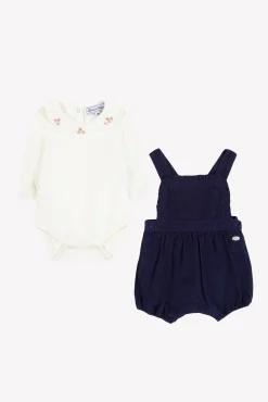 Tartine et Chocolat Ensemble court Myosotis velours| Ensembles - Salopettes