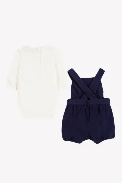 Tartine et Chocolat Ensemble court Myosotis velours| Ensembles - Salopettes