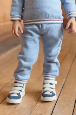 Tartine et Chocolat Ensemble jogging Bleu grisé robot| Ensembles - Salopettes