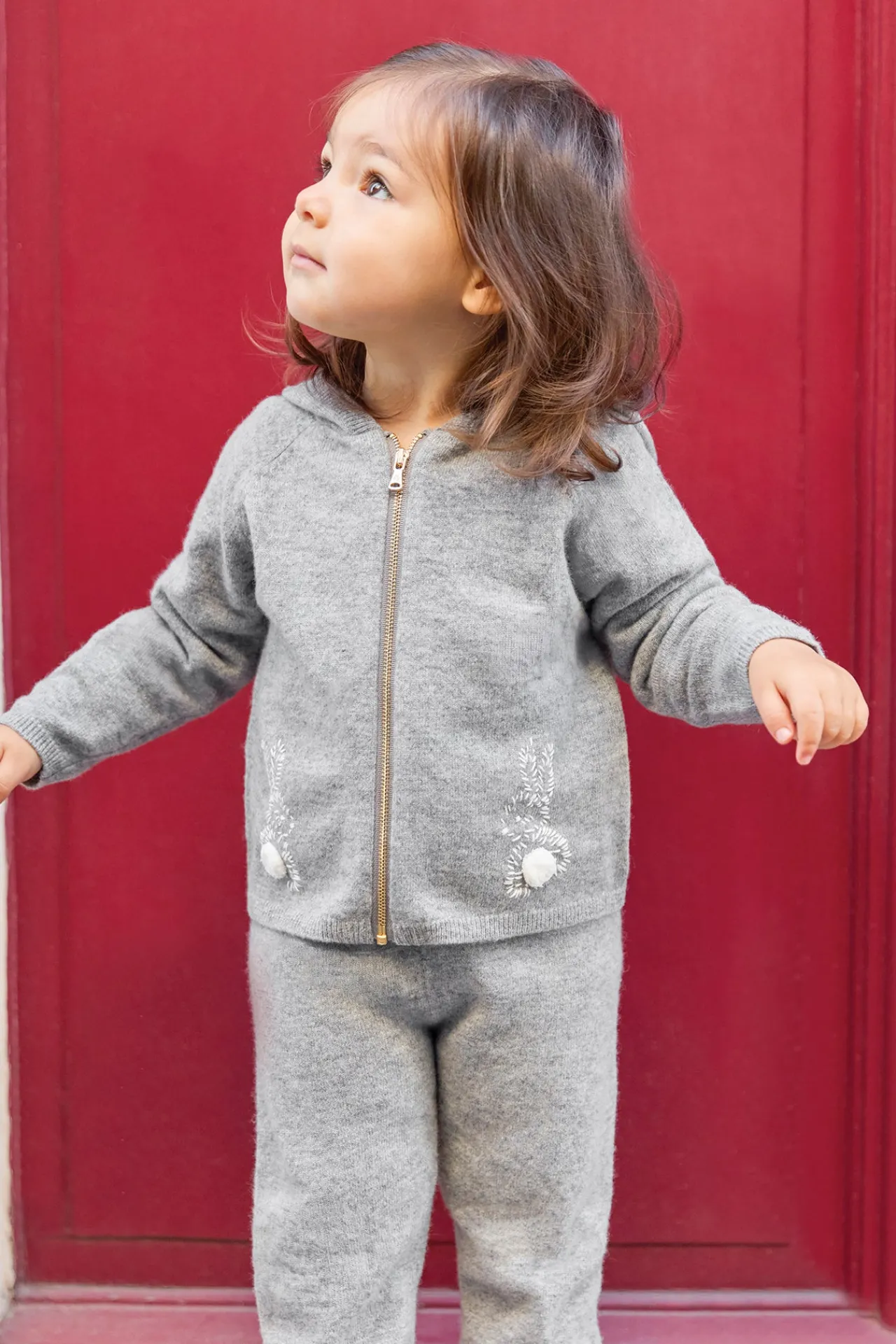 Tartine et Chocolat Ensemble jogging Gris lapin| Ensembles - Salopettes