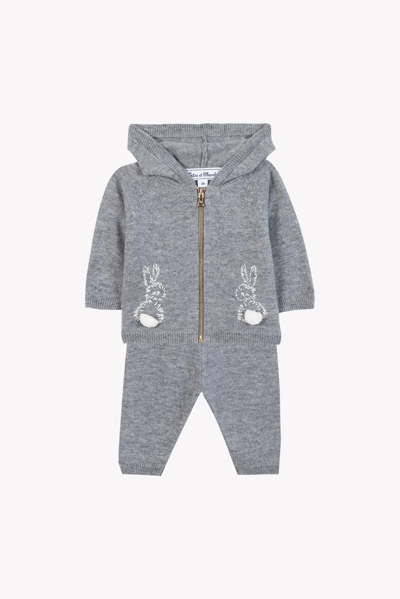 Tartine et Chocolat Ensemble jogging Gris lapin| Ensembles - Salopettes