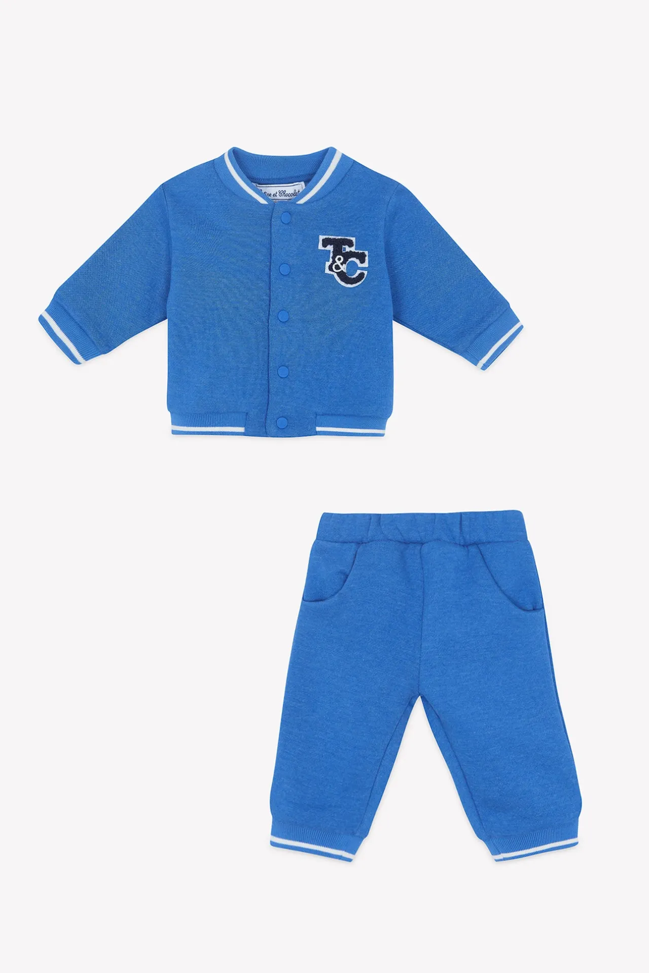 Tartine et Chocolat Ensemble jogging Bleu électrique| Ensembles - Salopettes