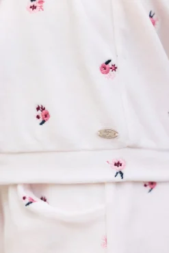 Tartine et Chocolat Ensemble jogging Rose pâle velours| Ensembles - Salopettes