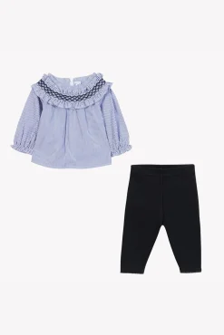 Tartine et Chocolat Ensemble long Chambray| Ensembles - Salopettes