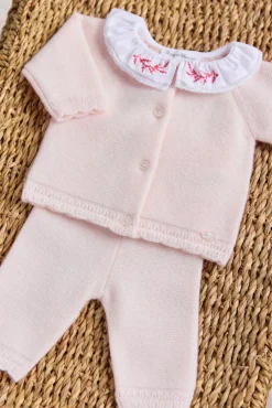 Tartine et Chocolat Ensemble long Rose pâle col volanté| Robes - Combinaisons - Ensembles