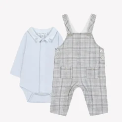 Tartine et Chocolat Ensemble long Greige chiné carreaux| Combinaisons - Ensembles - Salopettes