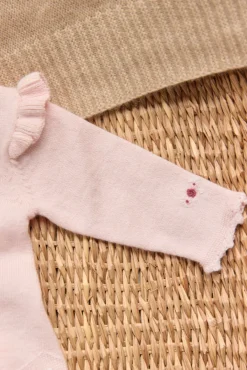 Tartine et Chocolat Ensemble long Rose pâle broderies| Robes - Combinaisons - Ensembles