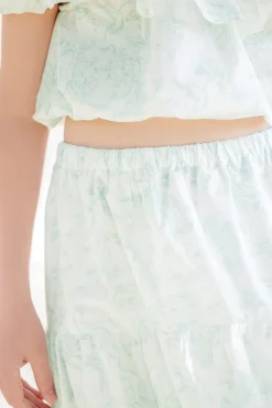 Tartine et Chocolat Ensemble long Vert d'eau inspiration Toile de Jouy|Enfant Ensembles - Combinaisons