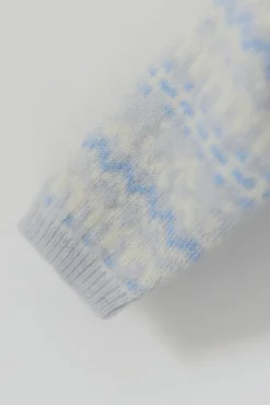Tartine et Chocolat Ensemble long Bleu chiné jacquard| Combinaisons - Ensembles - Salopettes
