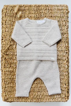 Tartine et Chocolat Ensemble long Greige chiné| Combinaisons - Ensembles - Salopettes