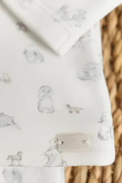 Tartine et Chocolat Ensemble long Ecru lapin| Combinaisons - Ensembles - Salopettes