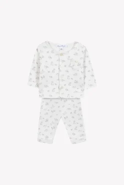Tartine et Chocolat Ensemble long Ecru lapin| Combinaisons - Ensembles - Salopettes
