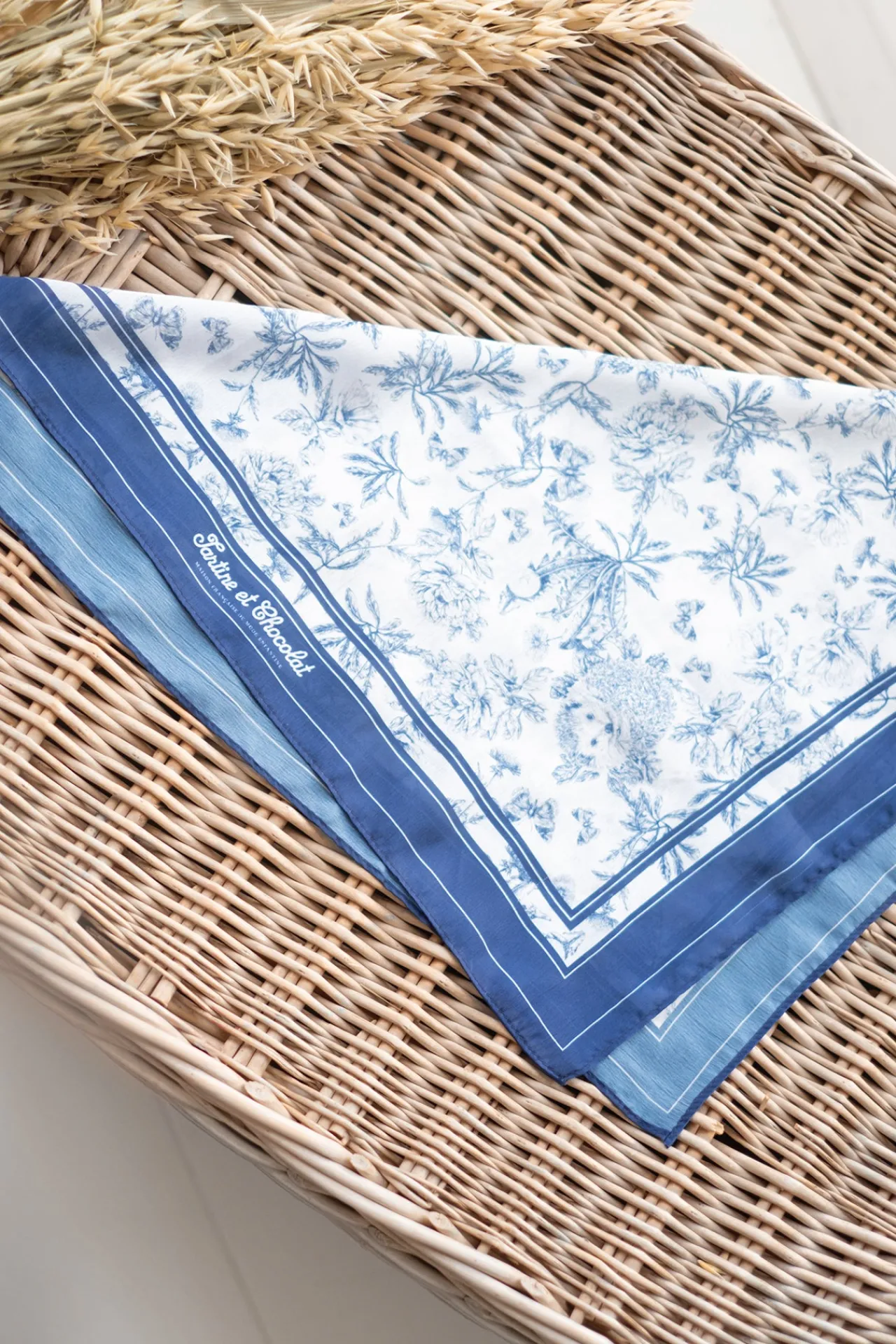 Tartine et Chocolat Foulard Imprimé inspiration Toile de Jouy|Enfant Accessoires|Accessoires
