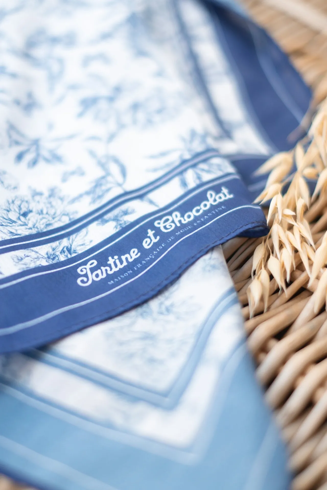 Tartine et Chocolat Foulard Imprimé inspiration Toile de Jouy|Enfant Accessoires|Accessoires