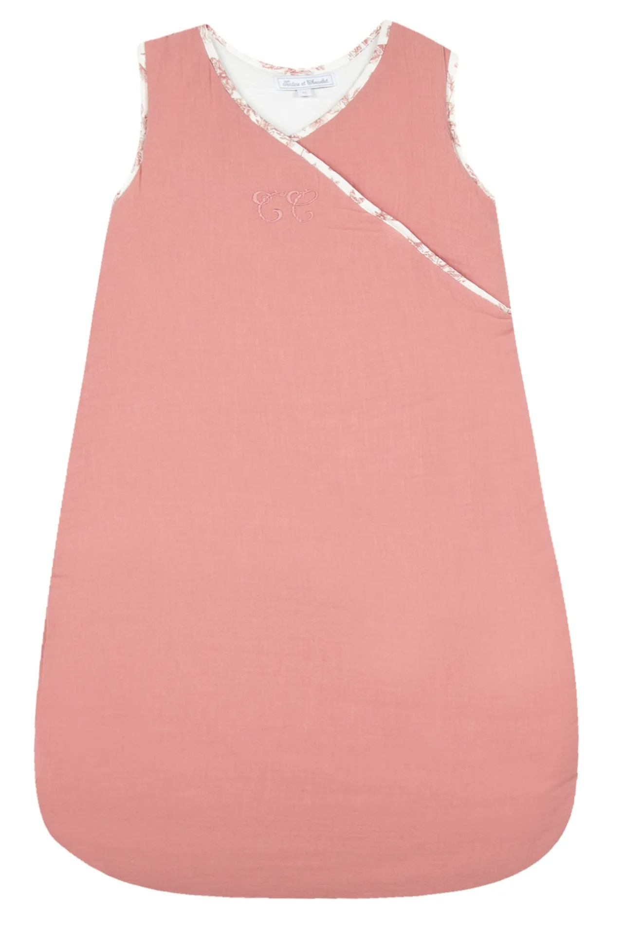Tartine et Chocolat Gigoteuse T2 Imprimé inspiration Toile de Jouy rose| Toile De Jouy Rose|Gigoteuses - Linges De Lit