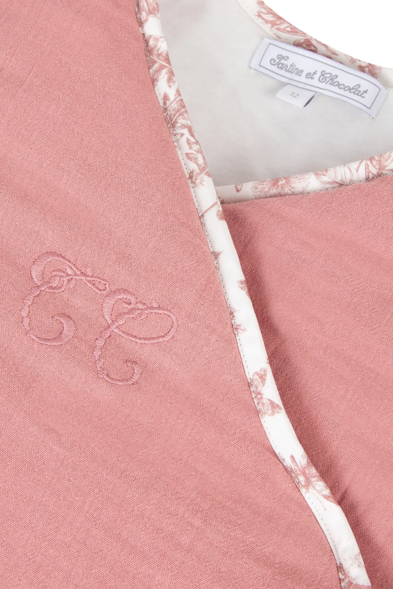 Tartine et Chocolat Gigoteuse T2 Imprimé inspiration Toile de Jouy rose| Toile De Jouy Rose|Gigoteuses - Linges De Lit