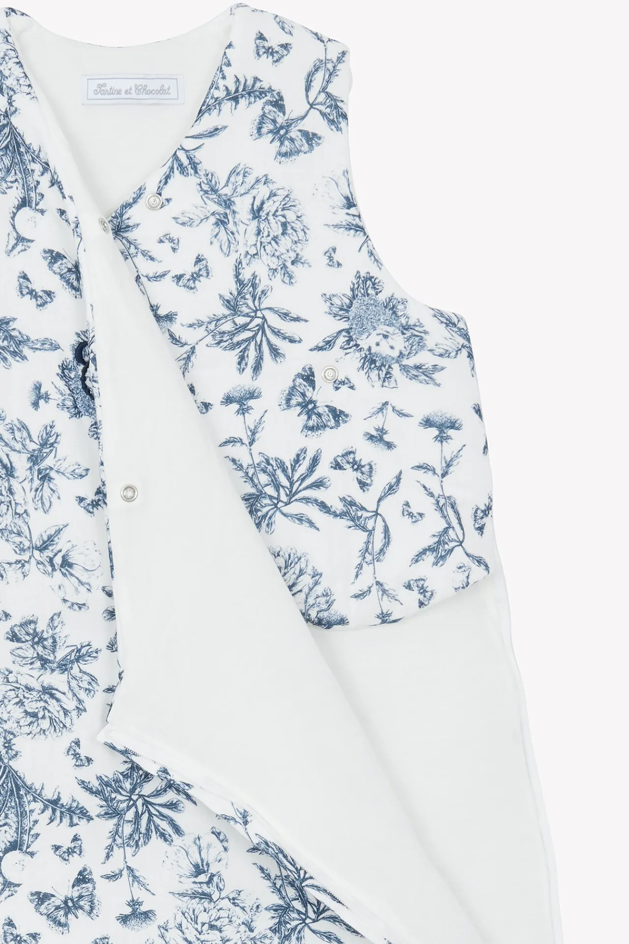 Tartine et Chocolat Gigoteuse T2 Imprimé inspiration toile de jouy bleu| Toile De Jouy Bleu|Gigoteuses - Linges De Lit