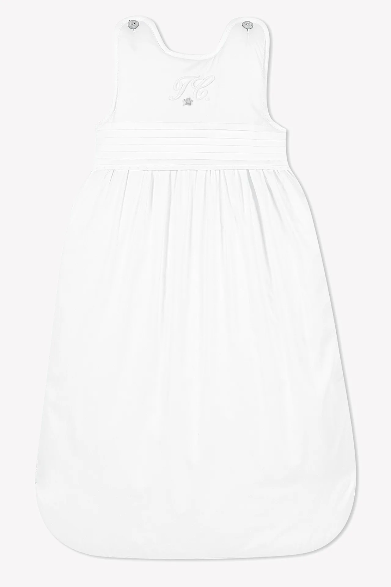 Tartine et Chocolat Gigoteuse Monogramme blanc T2| Monogramme|Gigoteuses - Linges De Lit