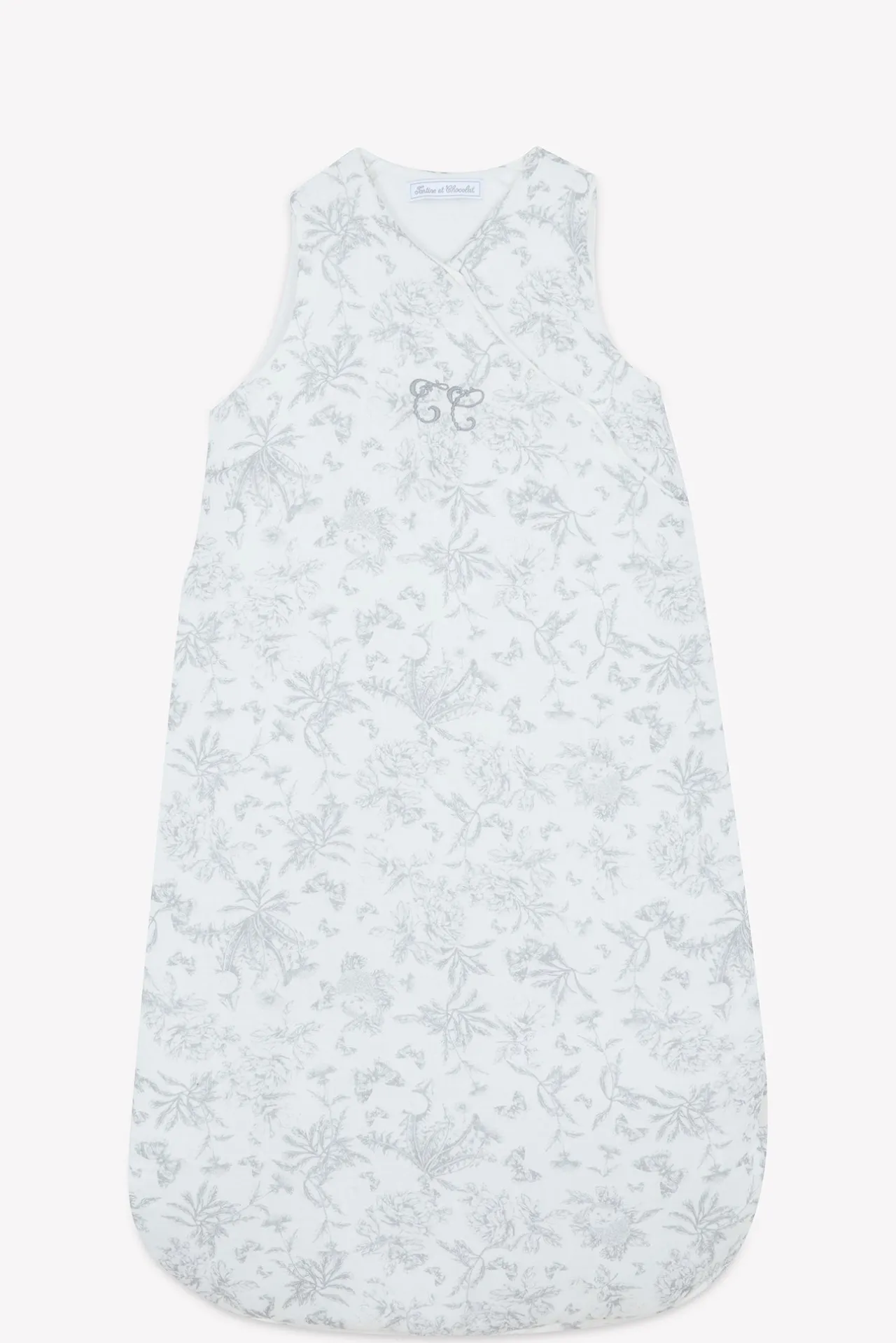 Tartine et Chocolat Gigoteuse T2 Imprimé inspiration toile de jouy gris| Toile De Jouy Gris|Gigoteuses - Linges De Lit