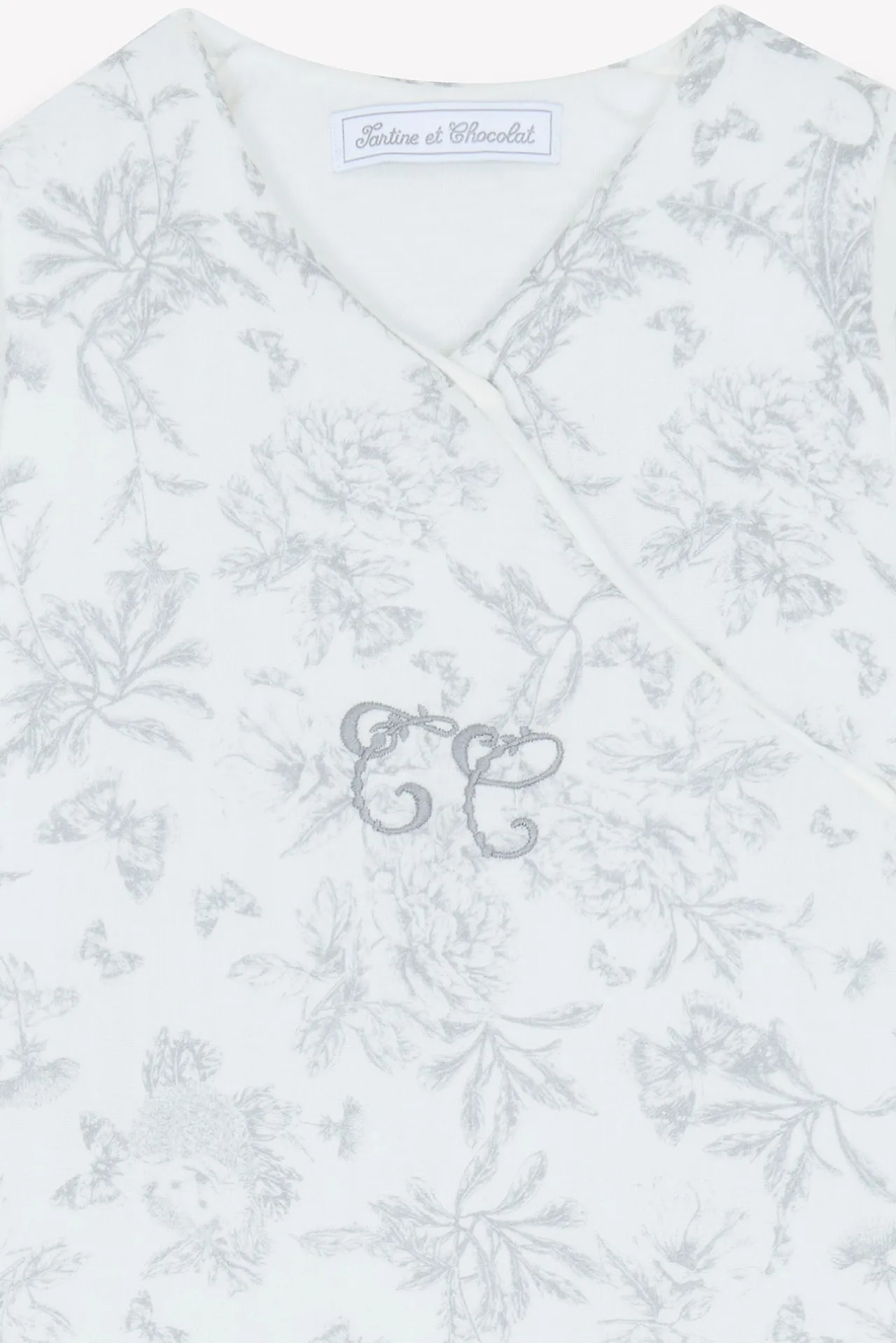 Tartine et Chocolat Gigoteuse T2 Imprimé inspiration toile de jouy gris| Toile De Jouy Gris|Gigoteuses - Linges De Lit