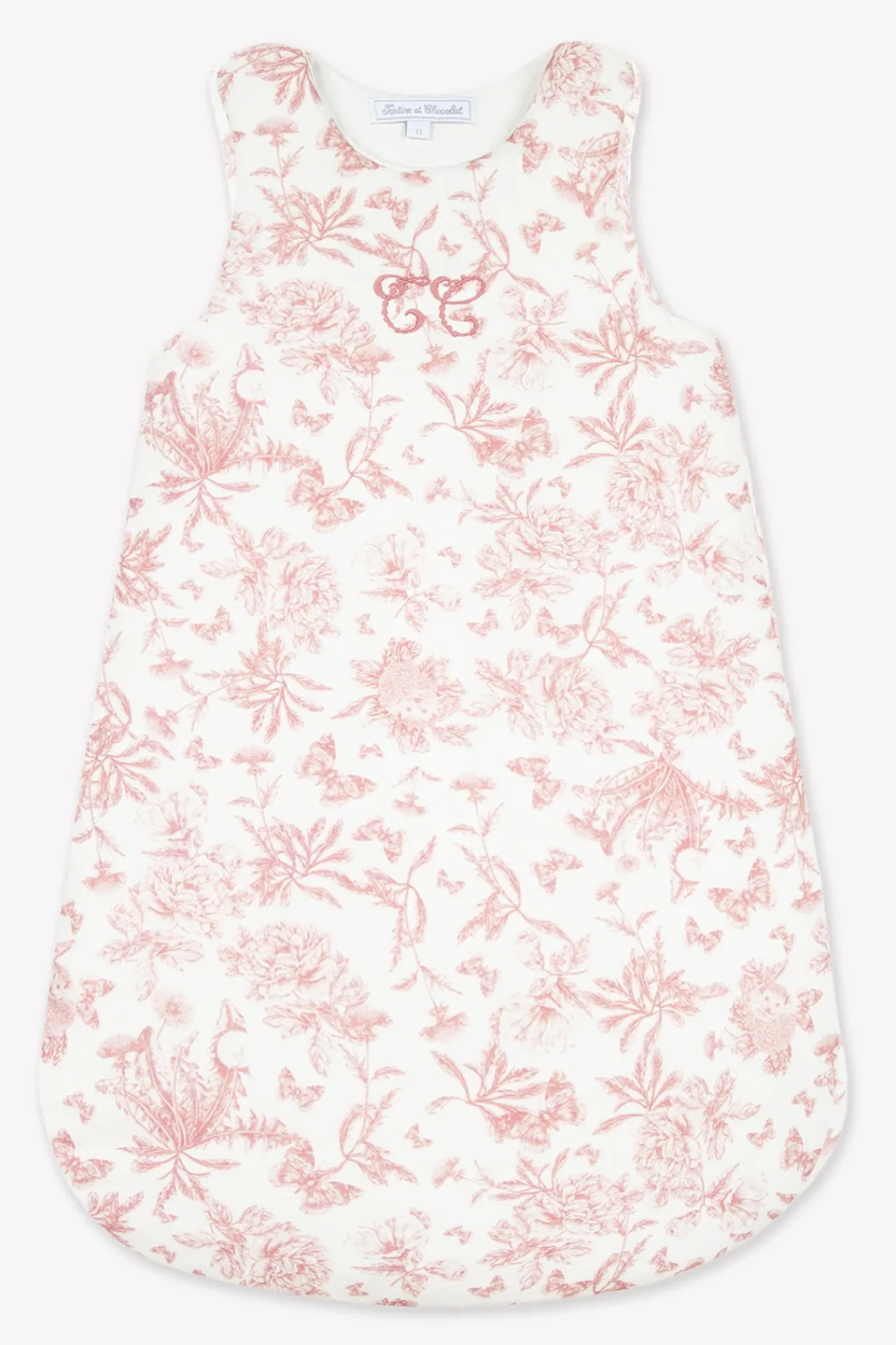 Tartine et Chocolat Gigoteuse T1 Imprimé inspiration Toile de Jouy rose| Toile De Jouy Rose|Gigoteuses - Linges De Lit