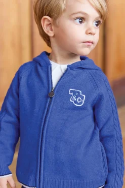 Tartine et Chocolat Gilet Bleu électrique signature TC| Pulls - Gilets - Sweats