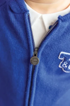 Tartine et Chocolat Gilet Bleu électrique signature TC| Pulls - Gilets - Sweats