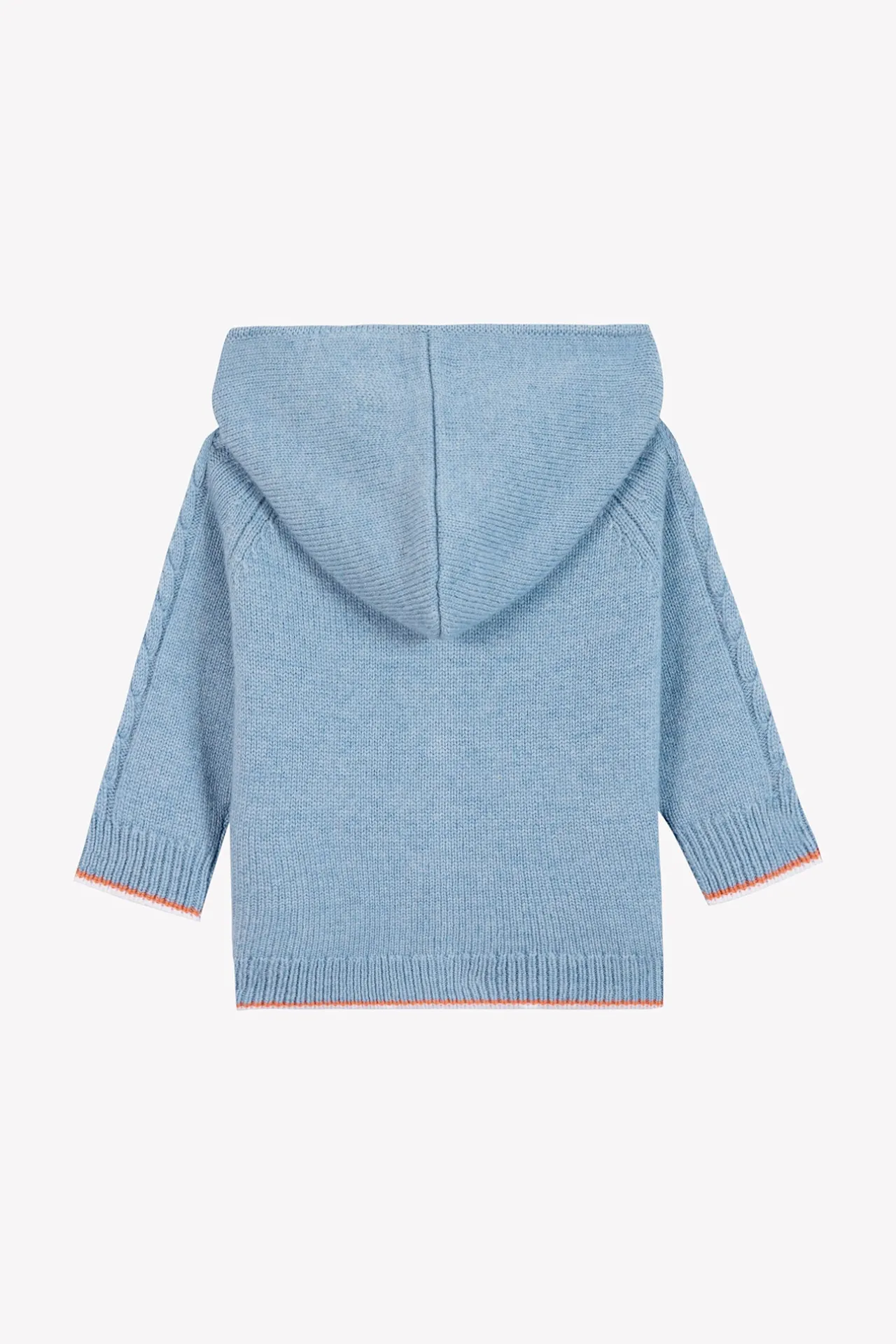 Tartine et Chocolat Gilet Bleu grisé chiné signature TC| Pulls - Gilets - Sweats