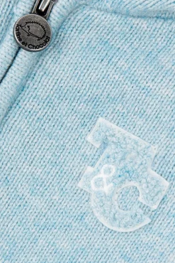 Tartine et Chocolat Gilet Bleu glacier chiné signature TC| Pulls - Gilets - Sweats