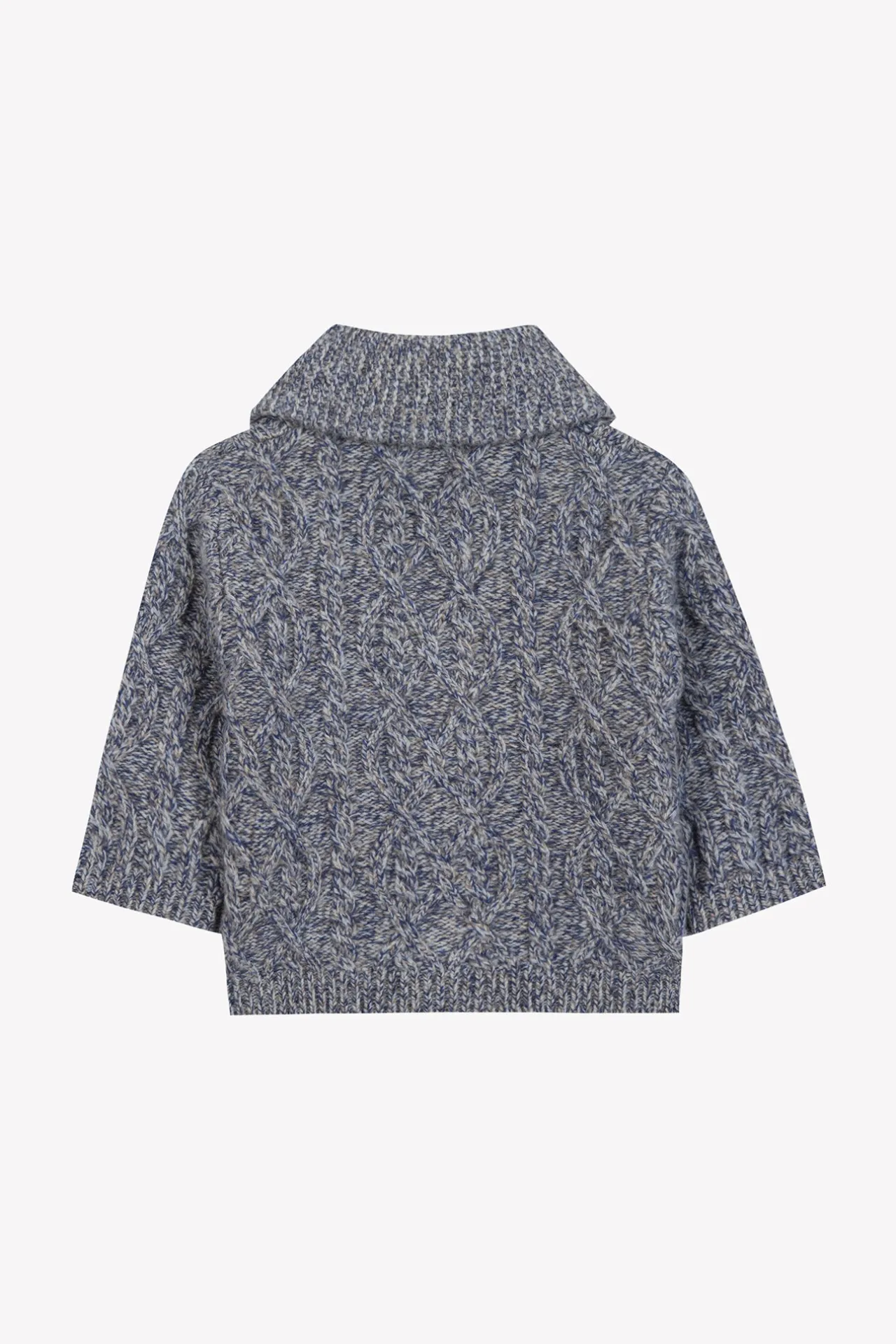 Tartine et Chocolat Gilet Marine col châle maille torsadée| Pulls - Gilets - Sweats