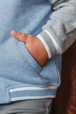 Tartine et Chocolat Gilet Bleu grisé effet bomber| Pulls - Gilets - Sweats