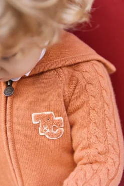 Tartine et Chocolat Gilet Rouille signature TC| Pulls - Gilets - Sweats