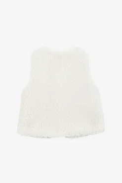 Tartine et Chocolat Gilet Beige imitation fourrure| Pulls - Gilets - Sweats