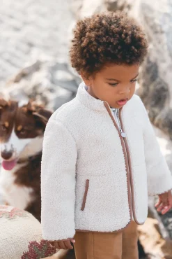 Tartine et Chocolat Gilet Beige imitation fourrure mouton| Manteaux - Pilotes|Pulls - Gilets - Sweats
