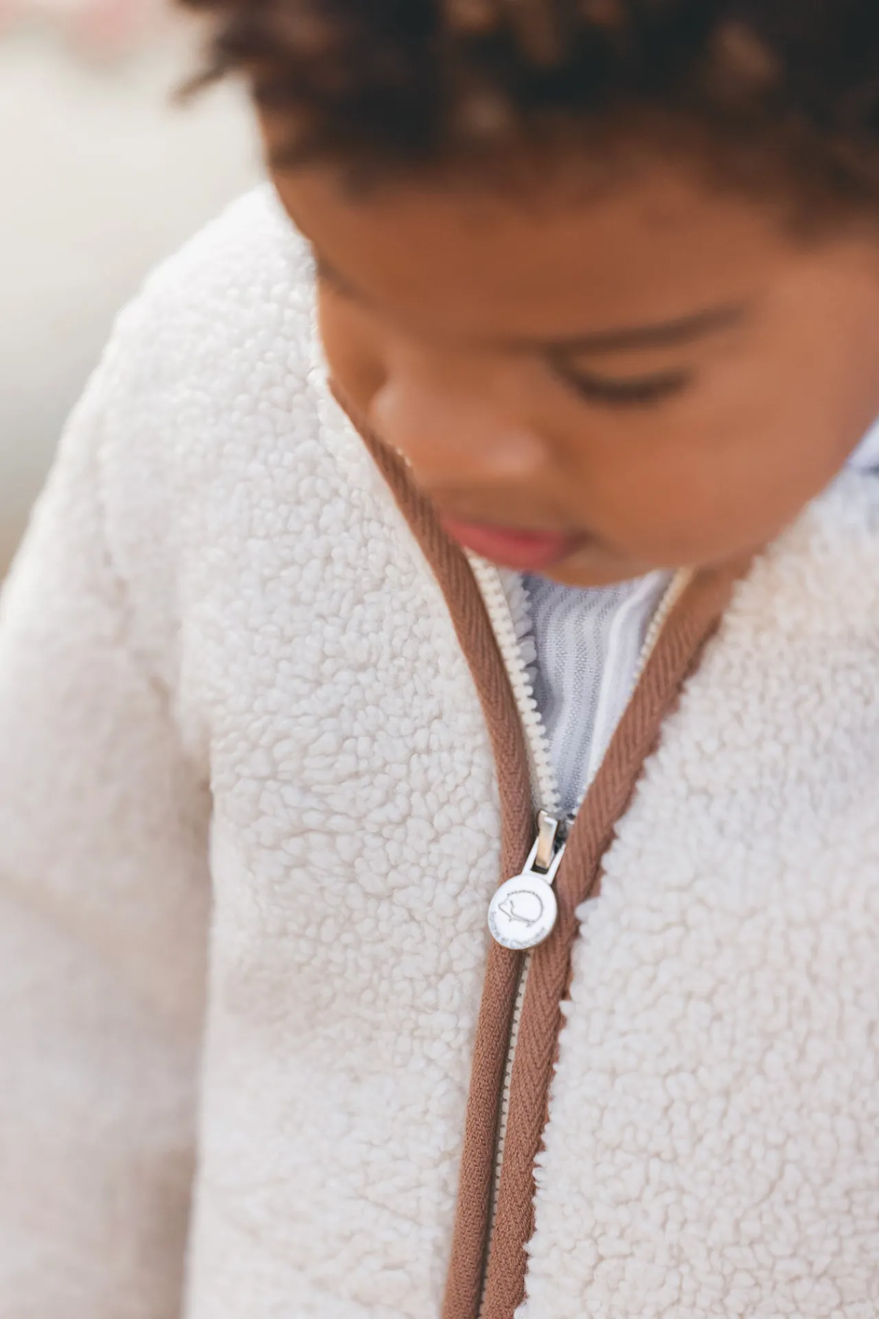 Tartine et Chocolat Gilet Beige imitation fourrure mouton| Manteaux - Pilotes|Pulls - Gilets - Sweats
