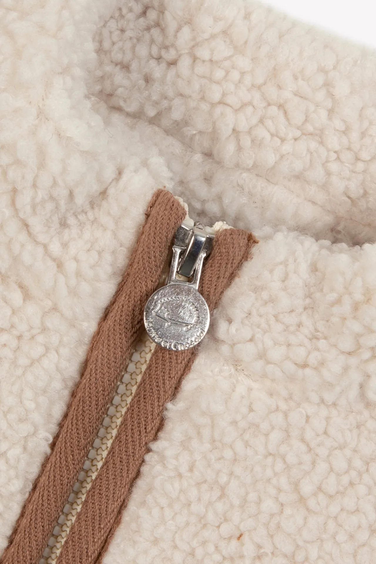 Tartine et Chocolat Gilet Beige imitation fourrure mouton| Manteaux - Pilotes|Pulls - Gilets - Sweats