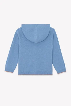 Tartine et Chocolat Gilet Bleu grisé chiné signature TC|Enfant Pulls - Gilets - Sweats
