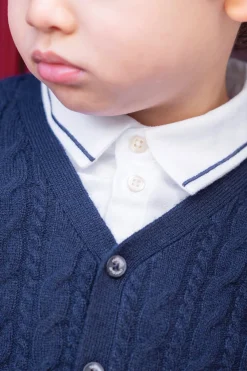 Tartine et Chocolat Gilet Marine 100% cachemire| Pulls - Gilets - Sweats