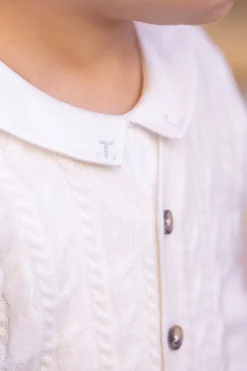 Tartine et Chocolat Gilet Ecru 100% cachemire| Pulls - Gilets - Sweats