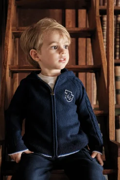 Tartine et Chocolat Gilet Marine signature TC| Pulls - Gilets - Sweats