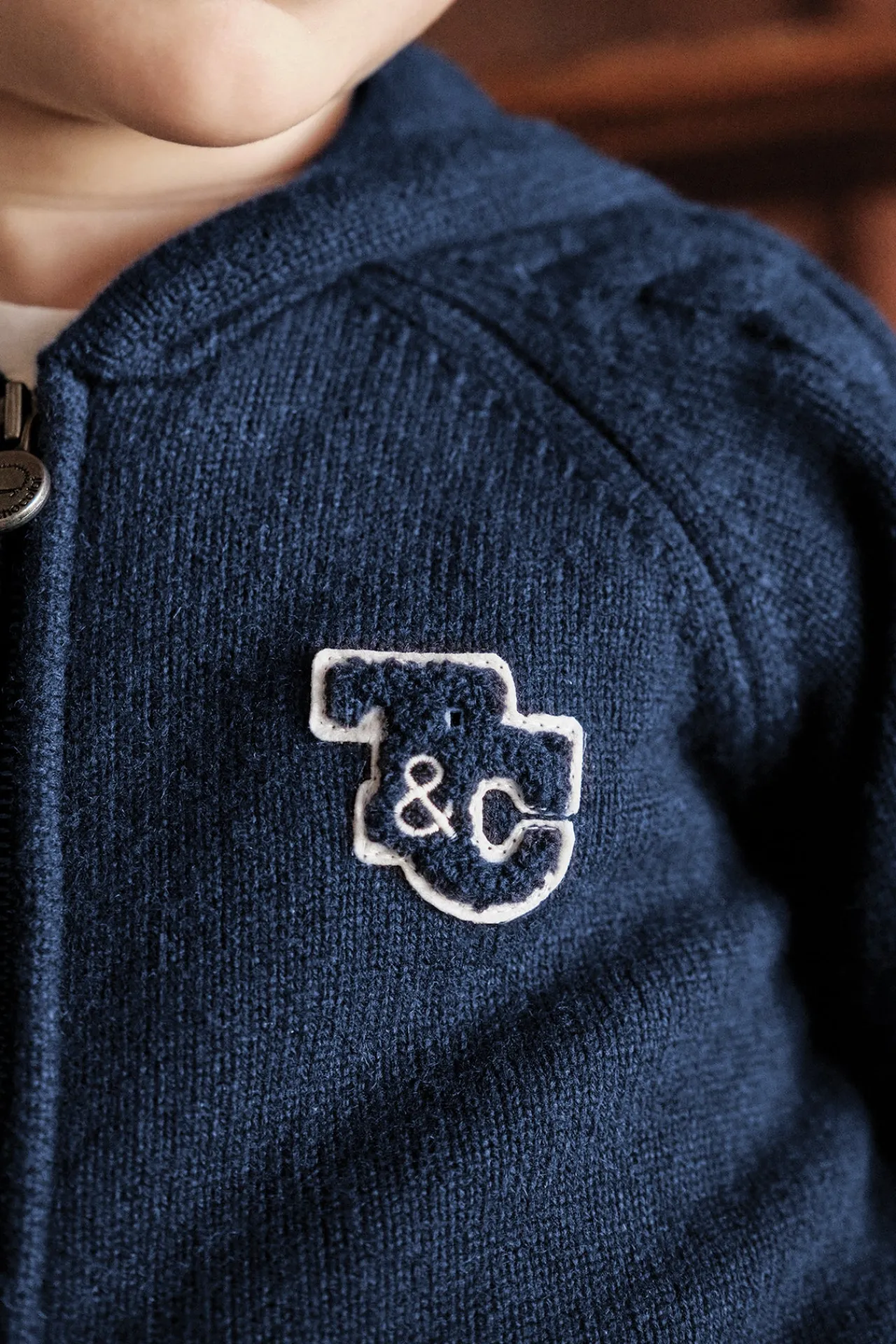 Tartine et Chocolat Gilet Marine signature TC| Pulls - Gilets - Sweats