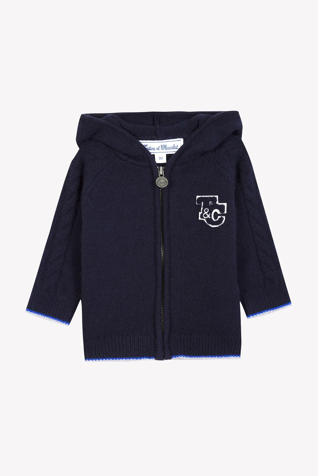 Tartine et Chocolat Gilet Marine signature TC| Pulls - Gilets - Sweats
