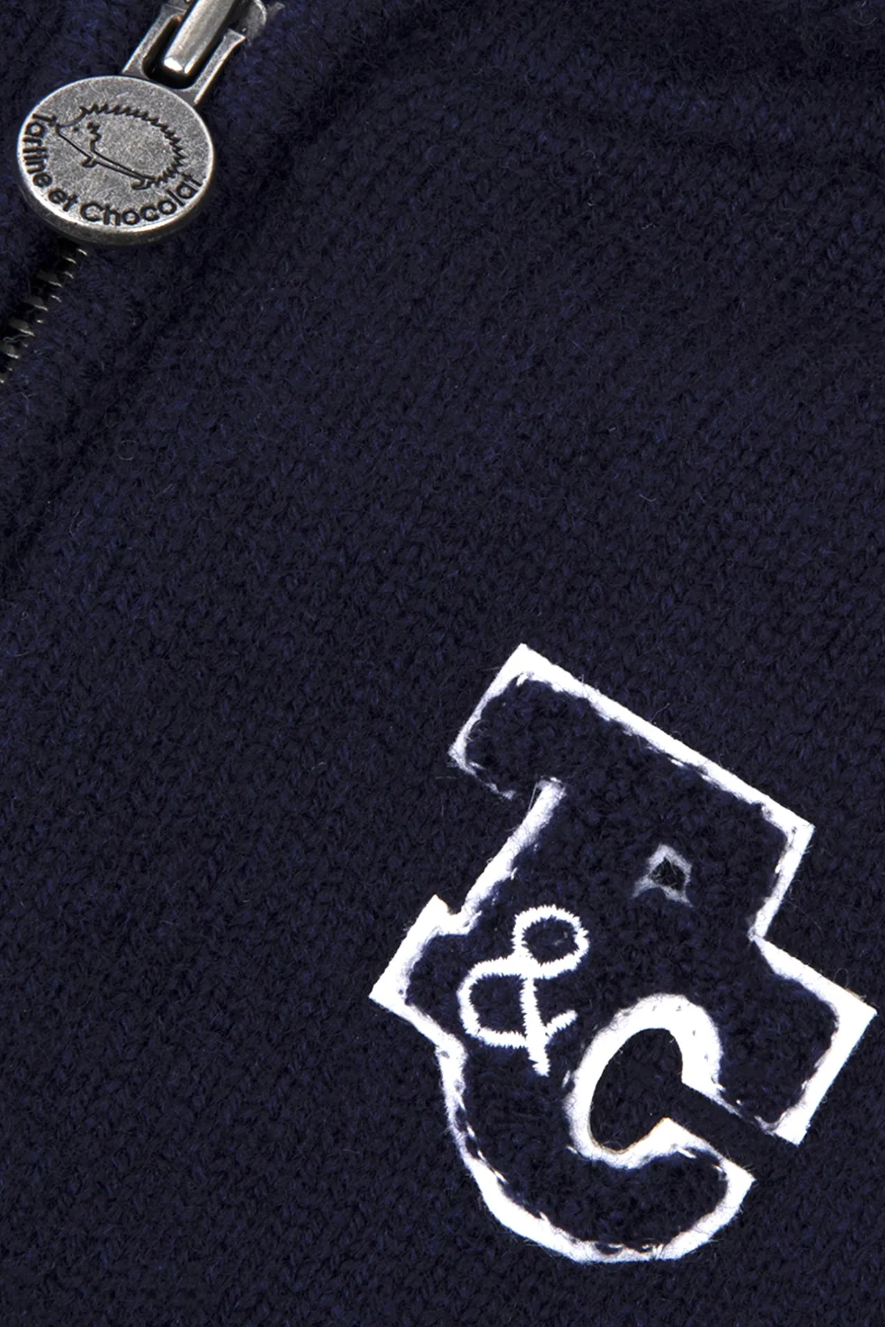 Tartine et Chocolat Gilet Marine signature TC| Pulls - Gilets - Sweats