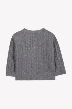 Tartine et Chocolat Gilet Gris chiné 100% cachemire| Pulls - Gilets - Sweats