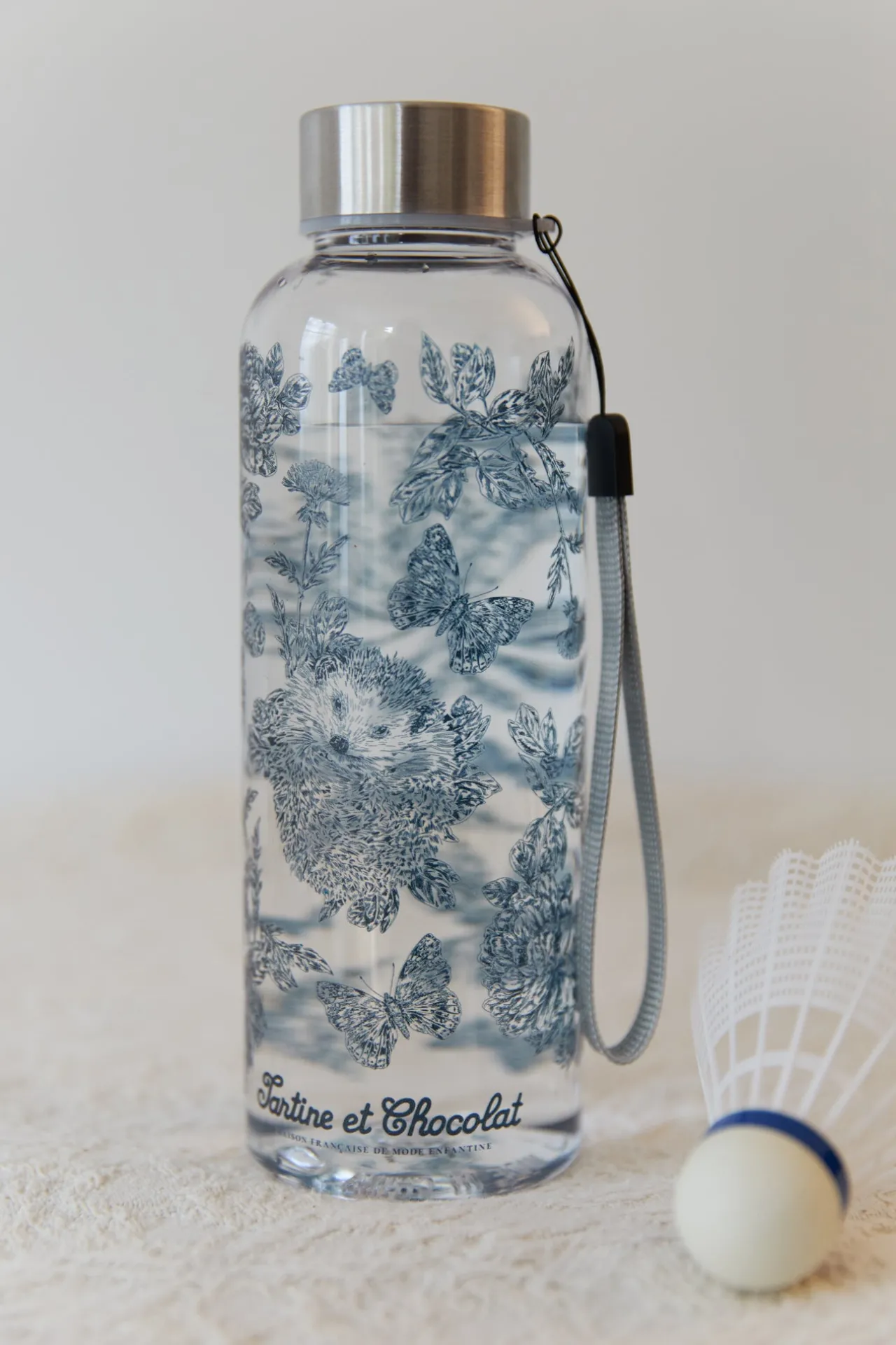 Tartine et Chocolat Gourde Bleu imprimé inspiration Toile de Jouy| Bavoirs - Accessoires De Repas