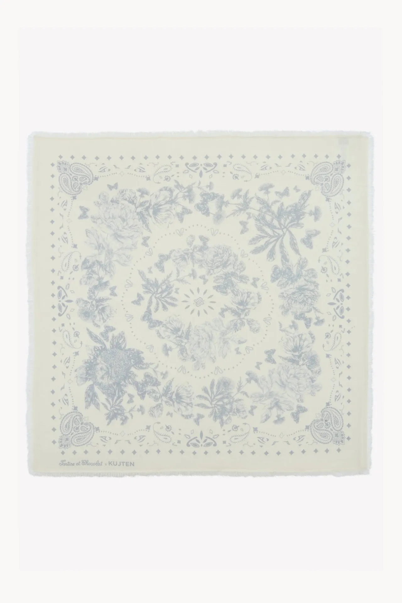 Tartine et Chocolat Grand Foulard Gris clair Kujten x|Enfant Accessoires|Accessoires