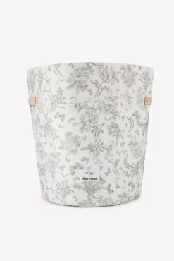 Tartine et Chocolat Grande panière toile de jouy gris Mèzamé x| Toile De Jouy Gris