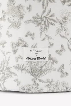 Tartine et Chocolat Grande panière toile de jouy gris Mèzamé x| Toile De Jouy Gris
